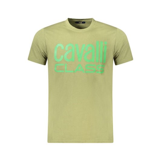 Cavalli Class Verde Cotton Mens T-Shirt - ClickThatClicks 