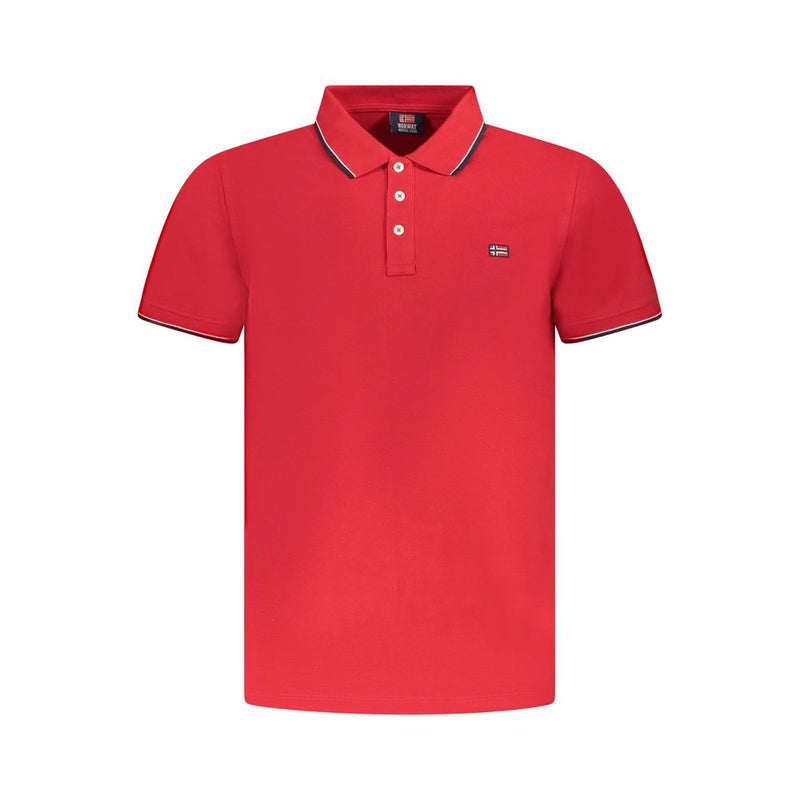 Norway 1963 Red Cotton Polo Shirt