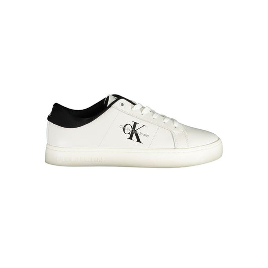 Calvin Klein Bianco Polyurethane Men Sneaker - ClickThatClicks 