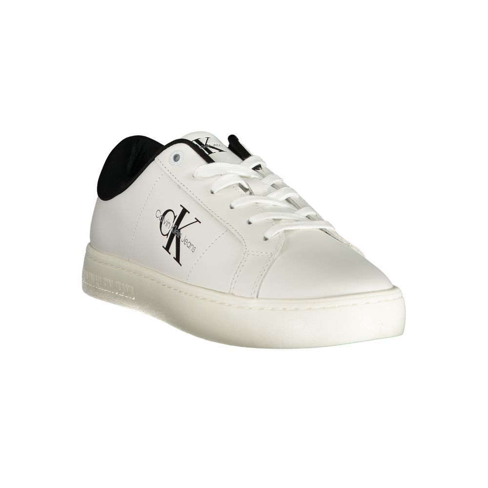 Calvin Klein Bianco Polyurethane Men Sneaker - ClickThatClicks 