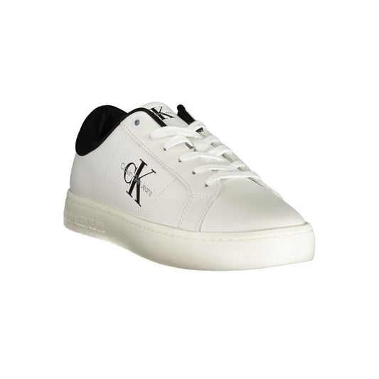 Calvin Klein Bianco Polyurethane Men Sneaker - ClickThatClicks 