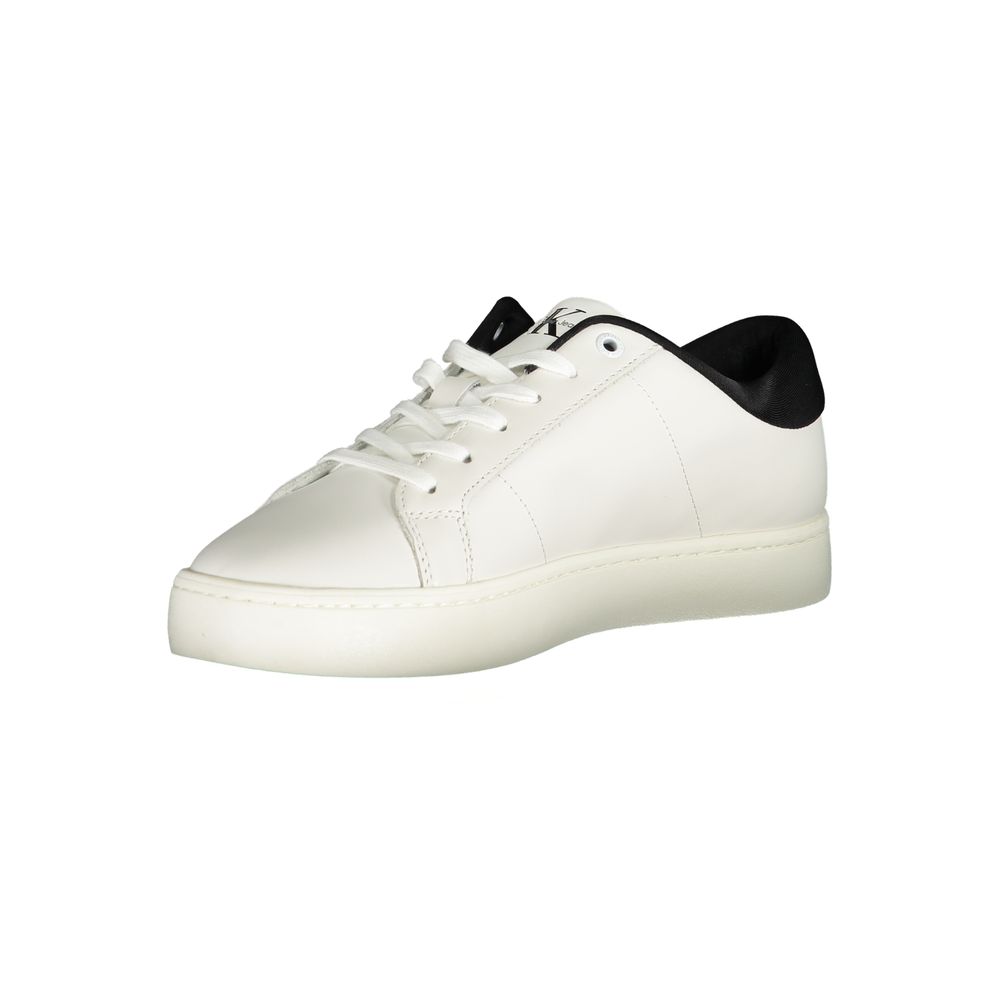 Calvin Klein Bianco Polyurethane Men Sneaker - ClickThatClicks 