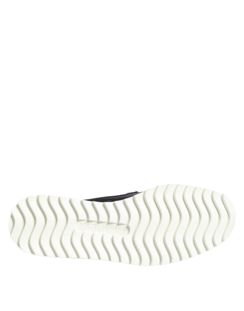 Dolce & Gabbana Black Tropical Slip On Men Sneakers Shoes - ClickThatClicks 