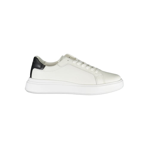 Calvin Klein Sleek White Sneakers with Contrast Accents - ClickThatClicks 