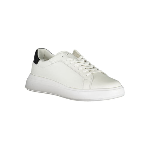 Calvin Klein Sleek White Sneakers with Contrast Accents - ClickThatClicks 