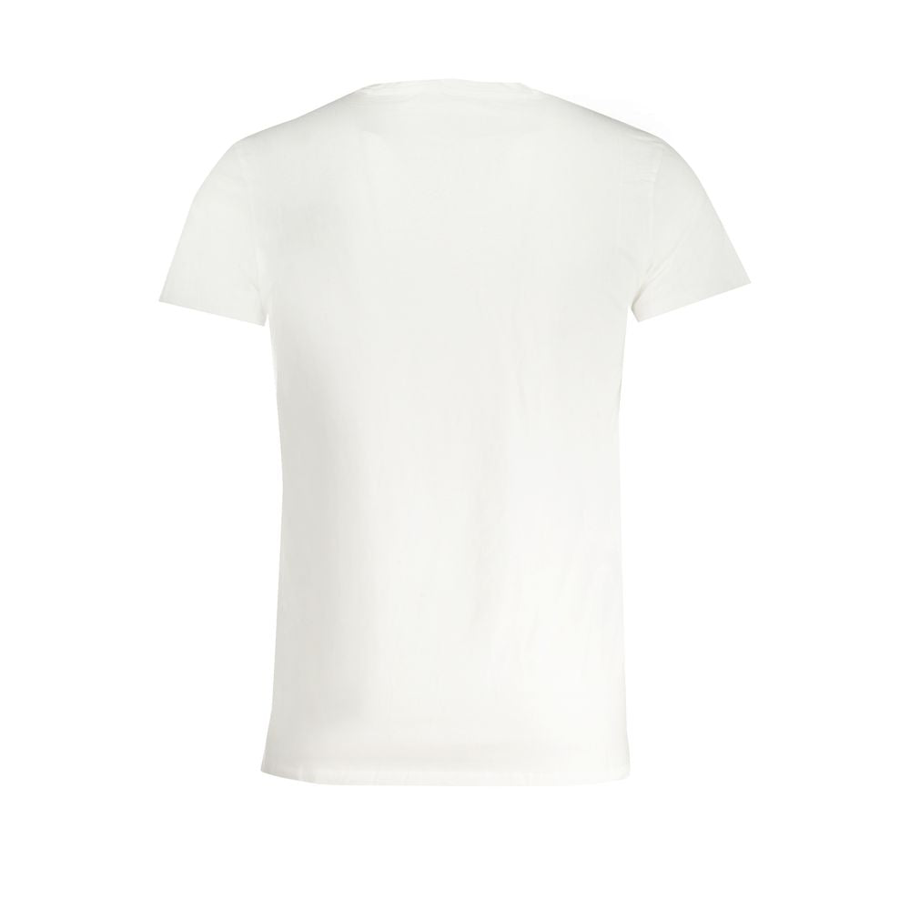 Trussardi White Cotton Men's T-Shirt - ClickThatClicks 