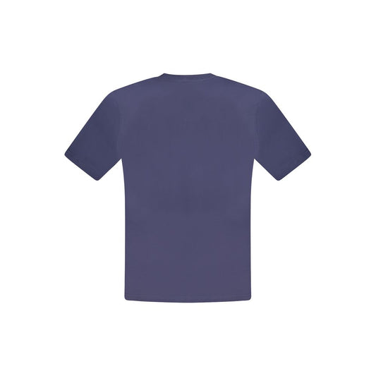 North Sails Blue Cotton Men T-Shirt - ClickThatClicks 