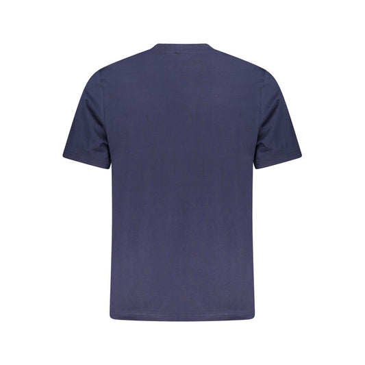 North Sails Blue Cotton Men T-Shirt - ClickThatClicks 