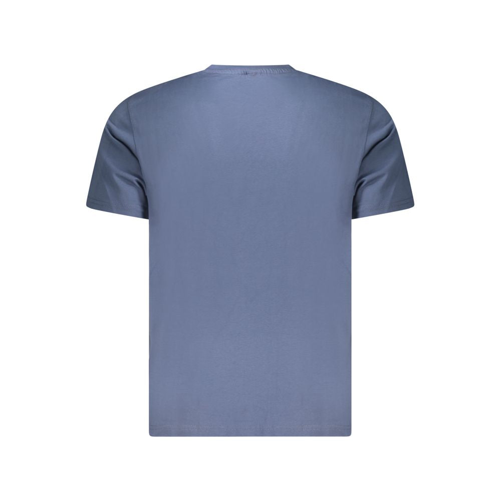 North Sails Blue Cotton Men T-Shirt - ClickThatClicks 