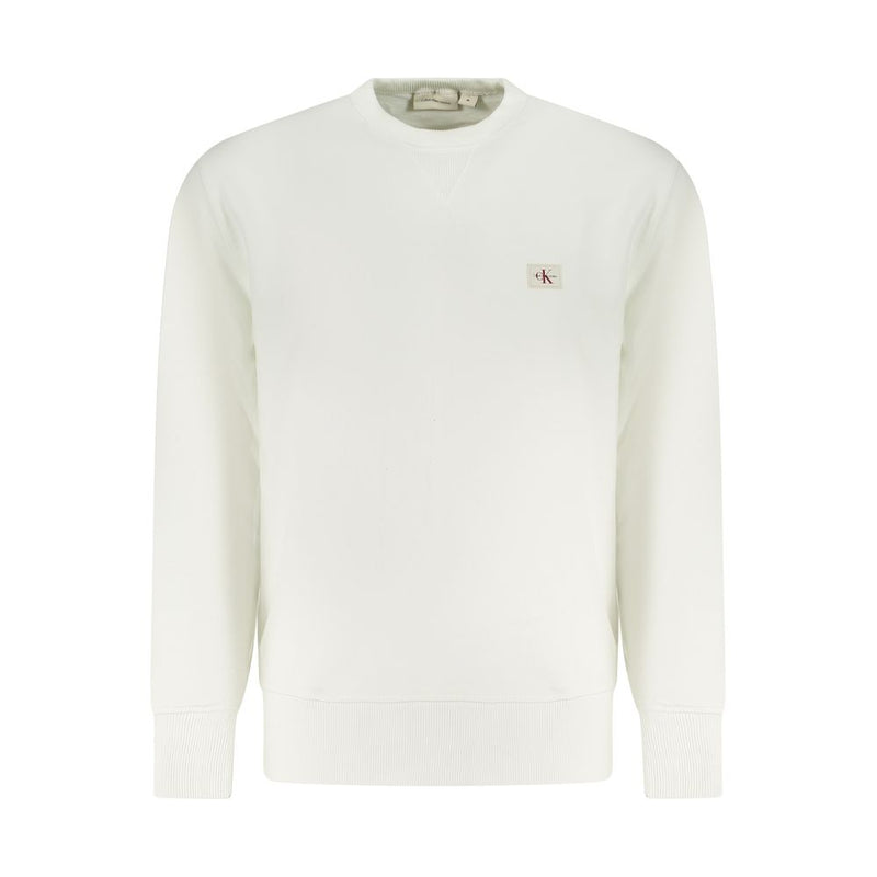 Calvin Klein White Cotton Men Sweater