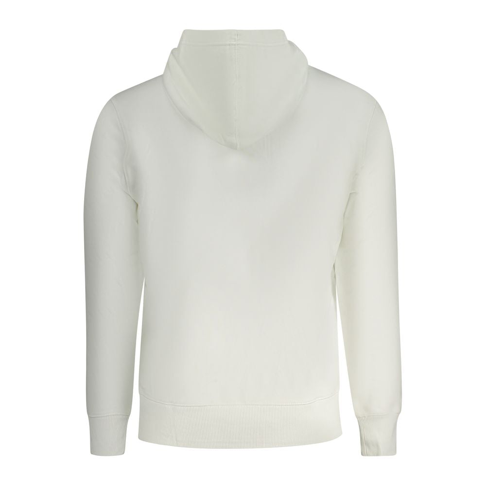 Calvin Klein White Cotton Men's Hooded Sweatshirt - ClickThatClicks 