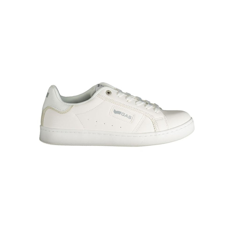 Gas White Polyester Women Sneaker
