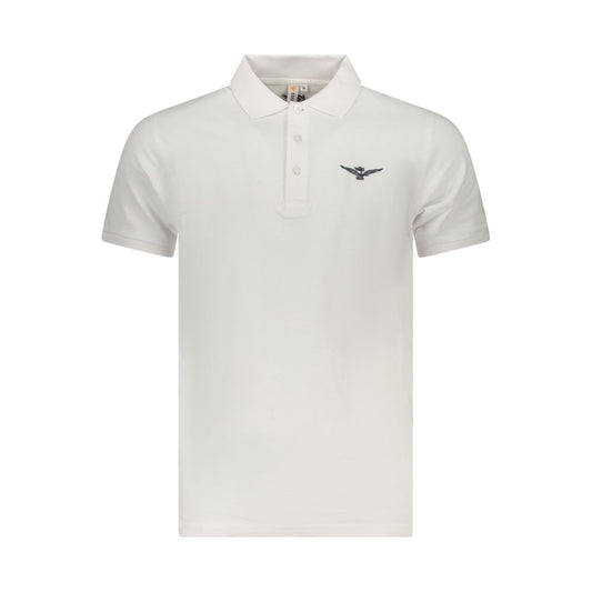 Accademia Militare White Cotton Men's Polo Shirt - ClickThatClicks 