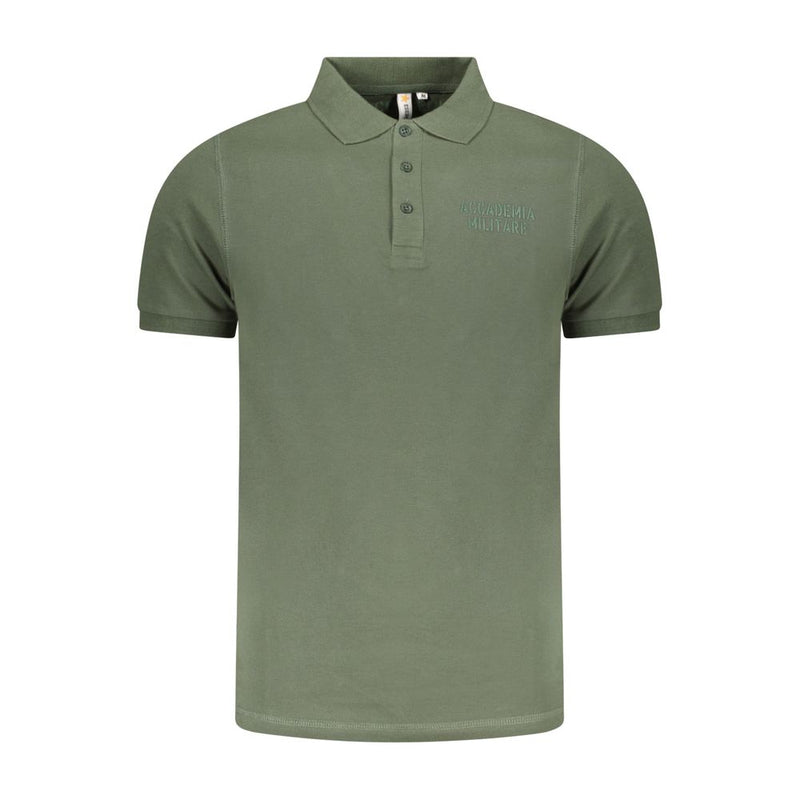 Accademia Militare Green Cotton Polo Shirt