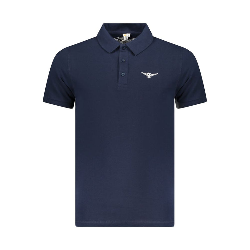 Accademia Militare Blue Cotton Polo Shirt