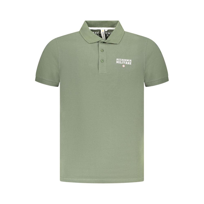 Accademia Militare Green Cotton Polo Shirt