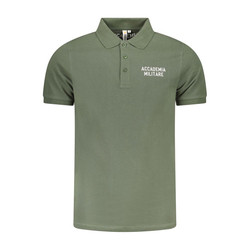 Accademia Militare Green Cotton Polo Shirt