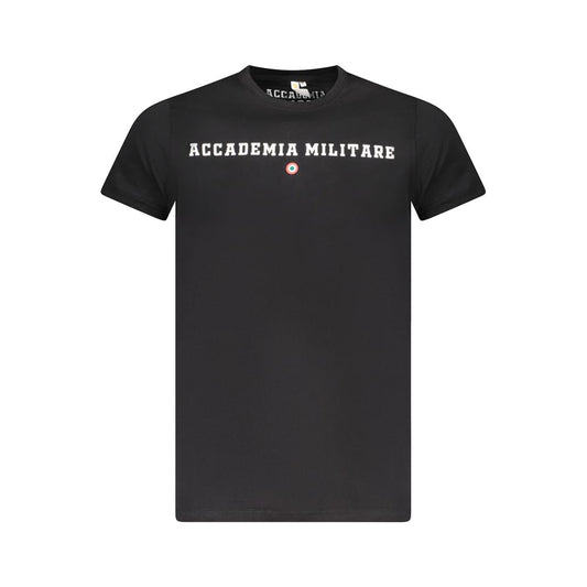 Accademia Militare Black Cotton Men's T-Shirt - ClickThatClicks 