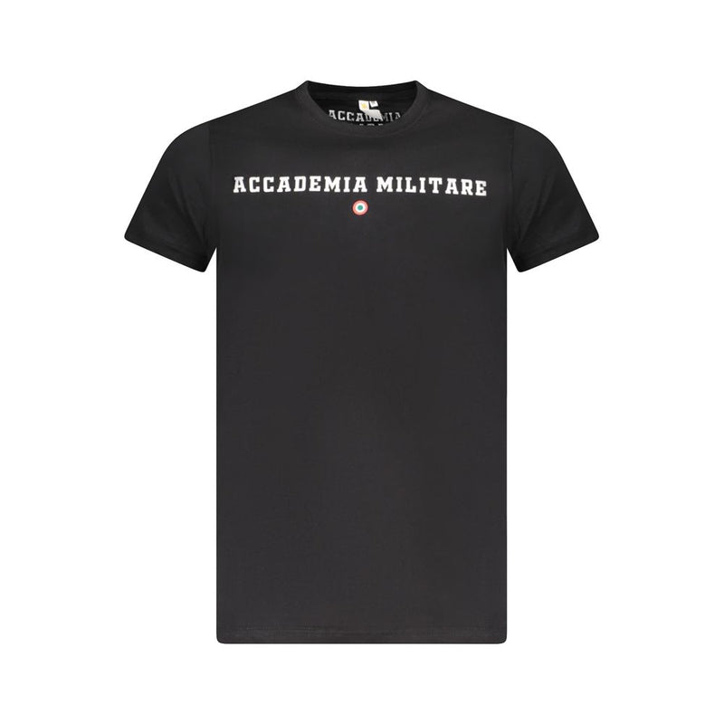 Accademia Militare Black Cotton T-Shirt