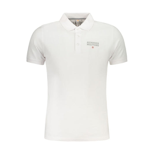 Accademia Militare Bianco Cotton Men Polo - ClickThatClicks 