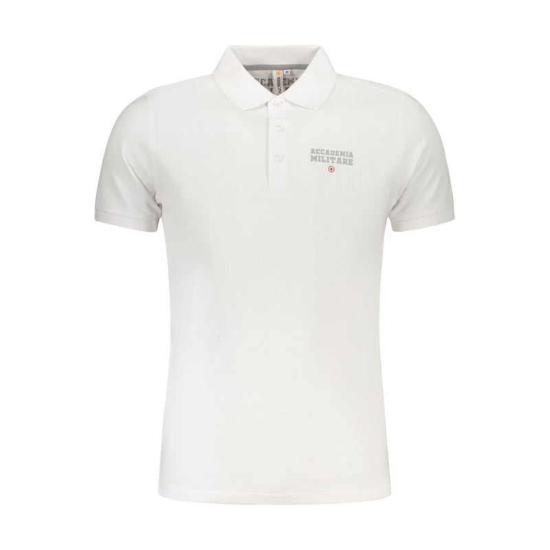Accademia Militare White Cotton Polo Shirt