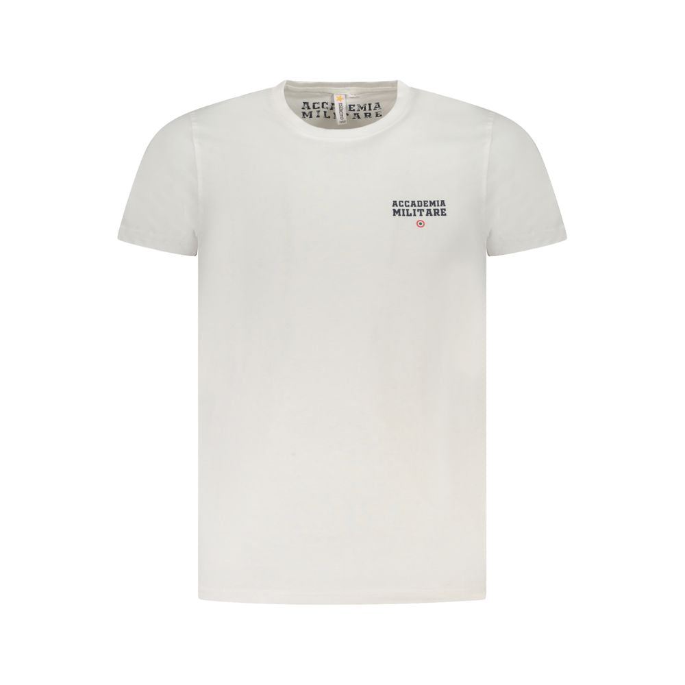 Accademia Militare White Cotton Men's T-Shirt - ClickThatClicks 