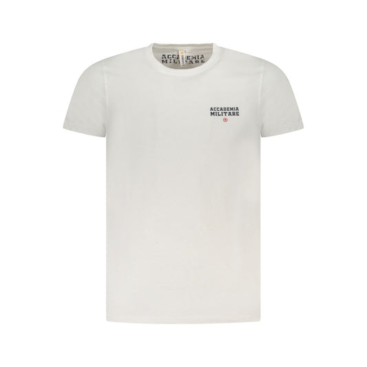 Accademia Militare White Cotton Men's T-Shirt - ClickThatClicks 