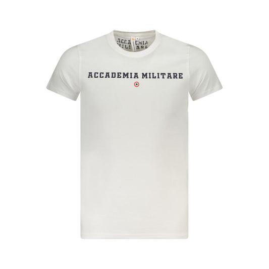 Accademia Militare White Cotton Men's T-Shirt - ClickThatClicks 
