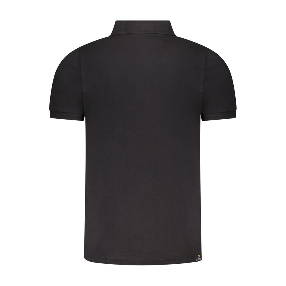 Accademia Militare Black Cotton Men's Polo Shirt - ClickThatClicks 