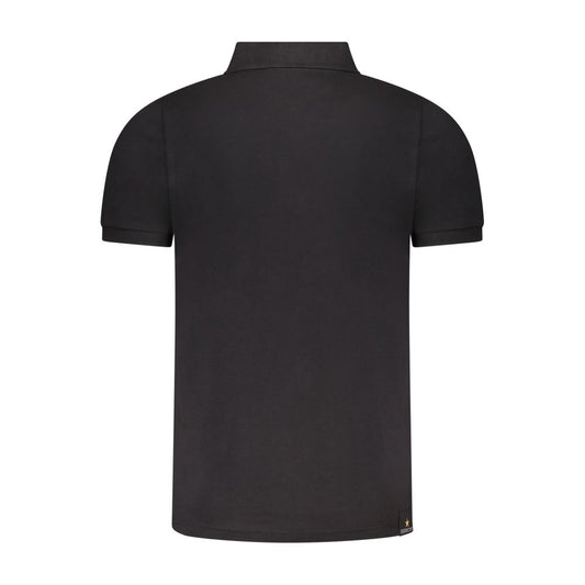 Accademia Militare Black Cotton Men's Polo Shirt - ClickThatClicks 