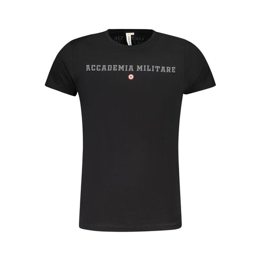 Accademia Militare Black Cotton Men's T-Shirt - ClickThatClicks 