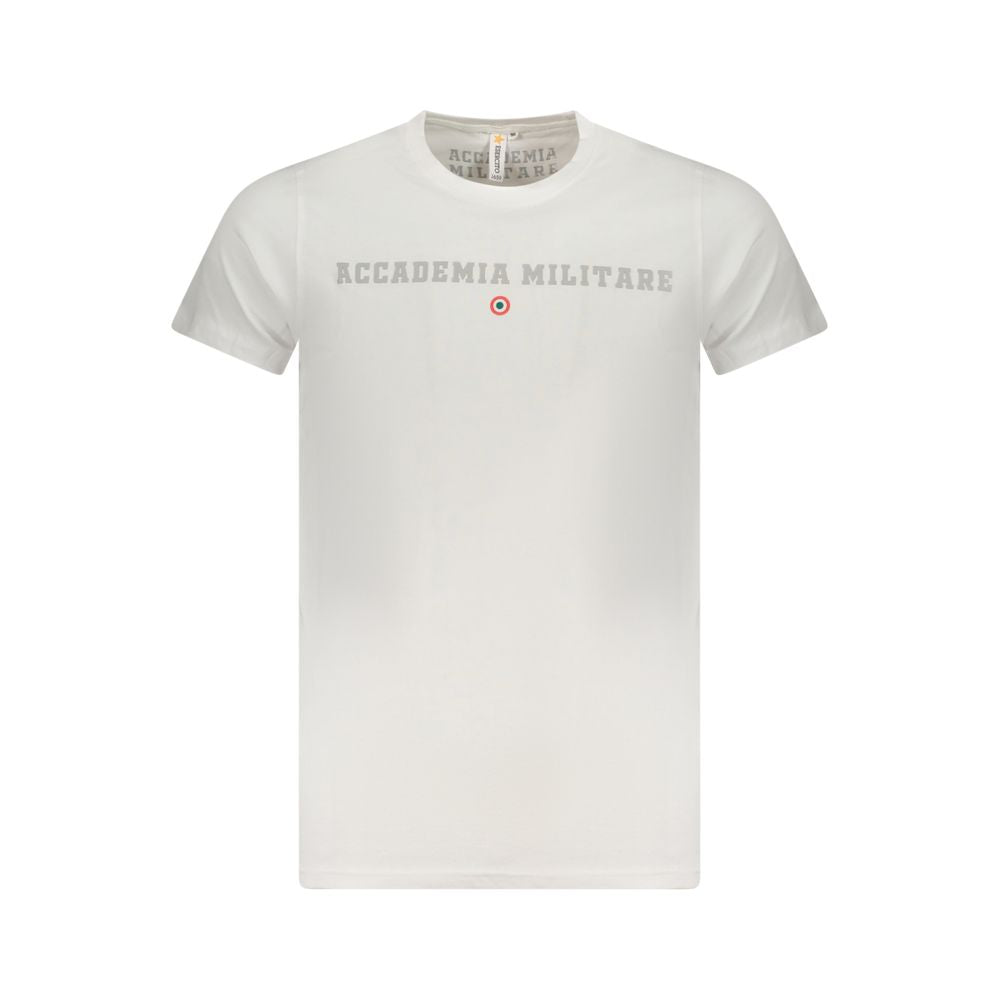 Accademia Militare Bianco Cotton Men T-Shirt - ClickThatClicks 