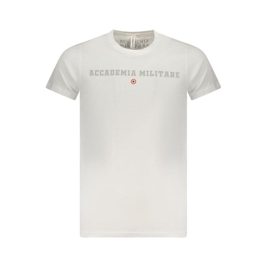 Accademia Militare Bianco Cotton Men T-Shirt - ClickThatClicks 