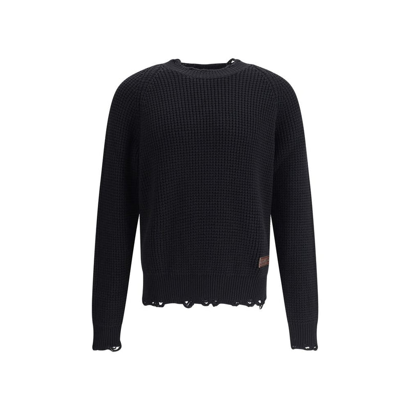 Dsquared² Black Wool Sweatshirt