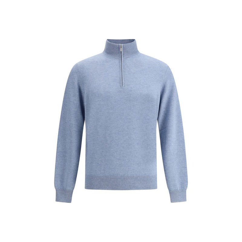 Brunello Cucinelli Light Blue Cashmere Cashmere Sweater