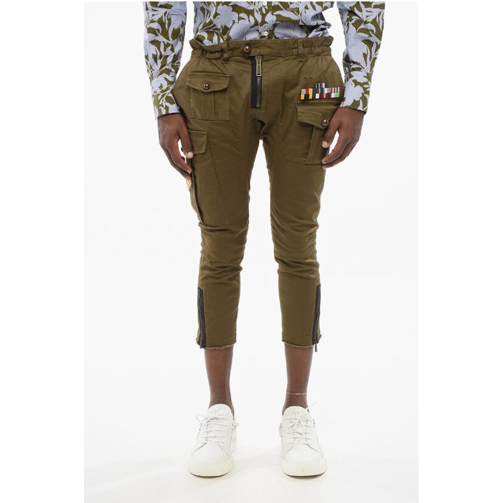 Dsquared² Cotton ARMY Cargo Pants with Patches