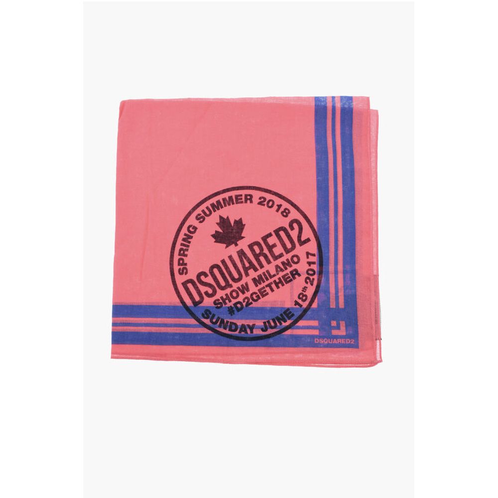 Dsquared² Cotton Bandana with Beaver Print