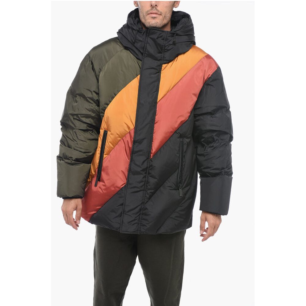 Dsquared² Turtleneck Down Jacket with Hidden Placket