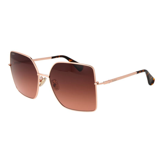 Max Mara Rose Gold Metal Sunglasses - ClickThatClicks 