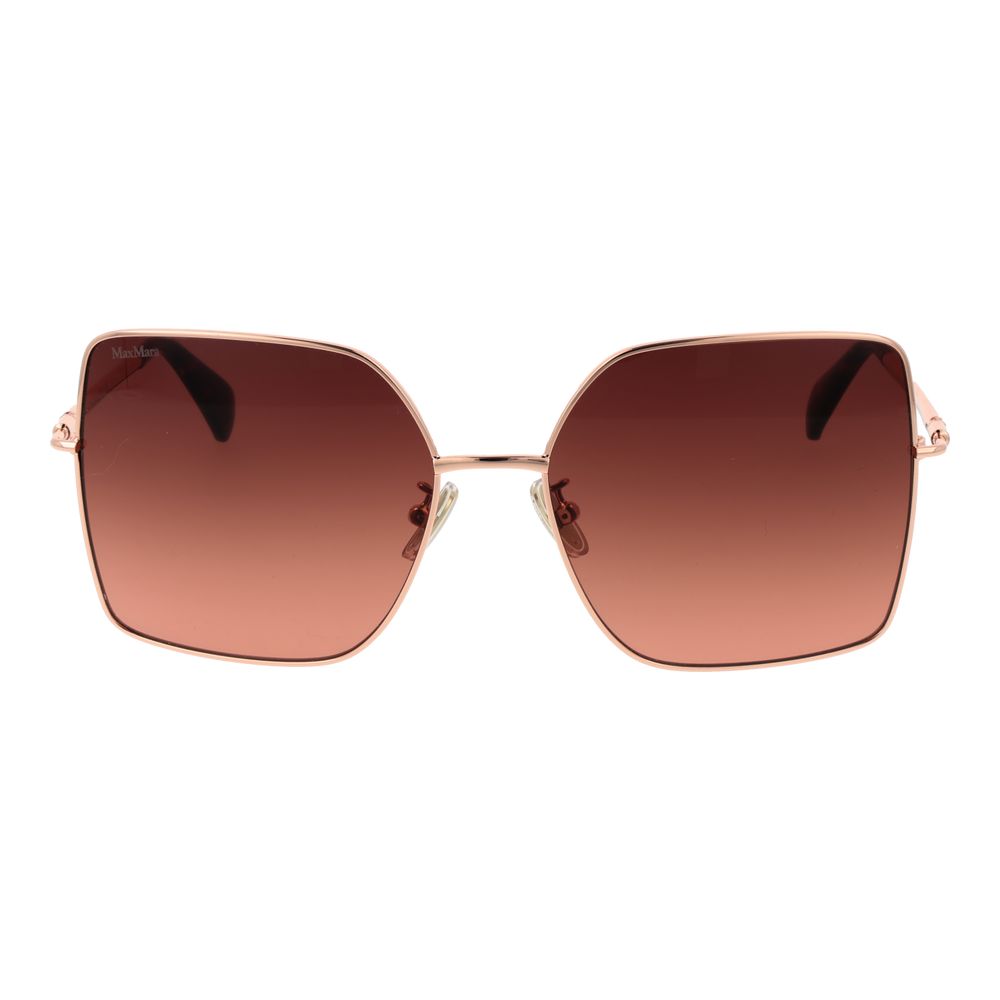 Max Mara Rose Gold Metal Sunglasses - ClickThatClicks 