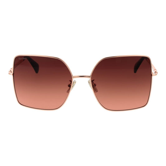 Max Mara Rose Gold Metal Sunglasses - ClickThatClicks 