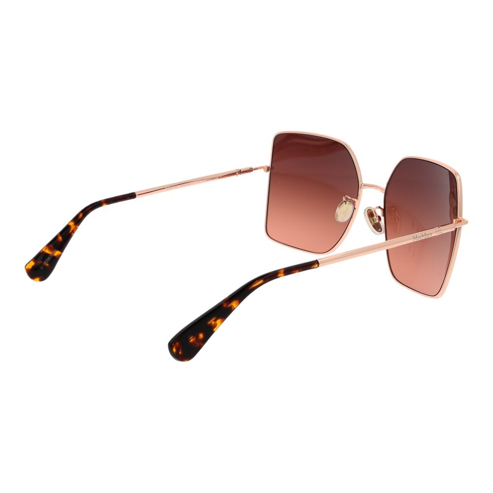 Max Mara Rose Gold Metal Sunglasses - ClickThatClicks 