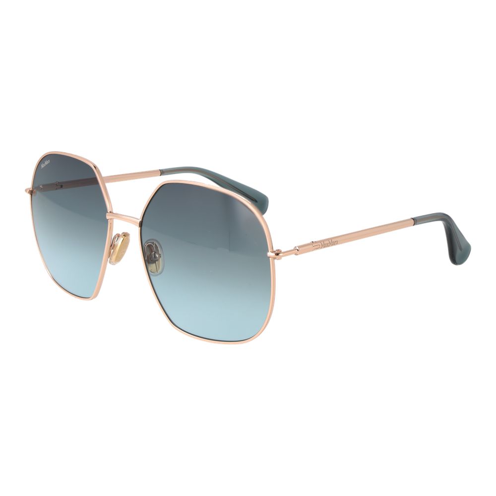 Max Mara Rose Gold Metal Sunglasses - ClickThatClicks 