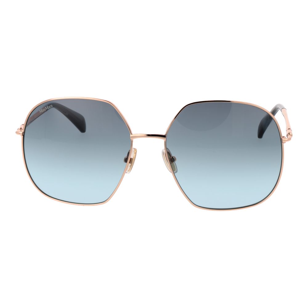 Max Mara Rose Gold Metal Sunglasses - ClickThatClicks 
