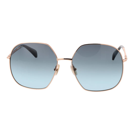 Max Mara Rose Gold Metal Sunglasses - ClickThatClicks 