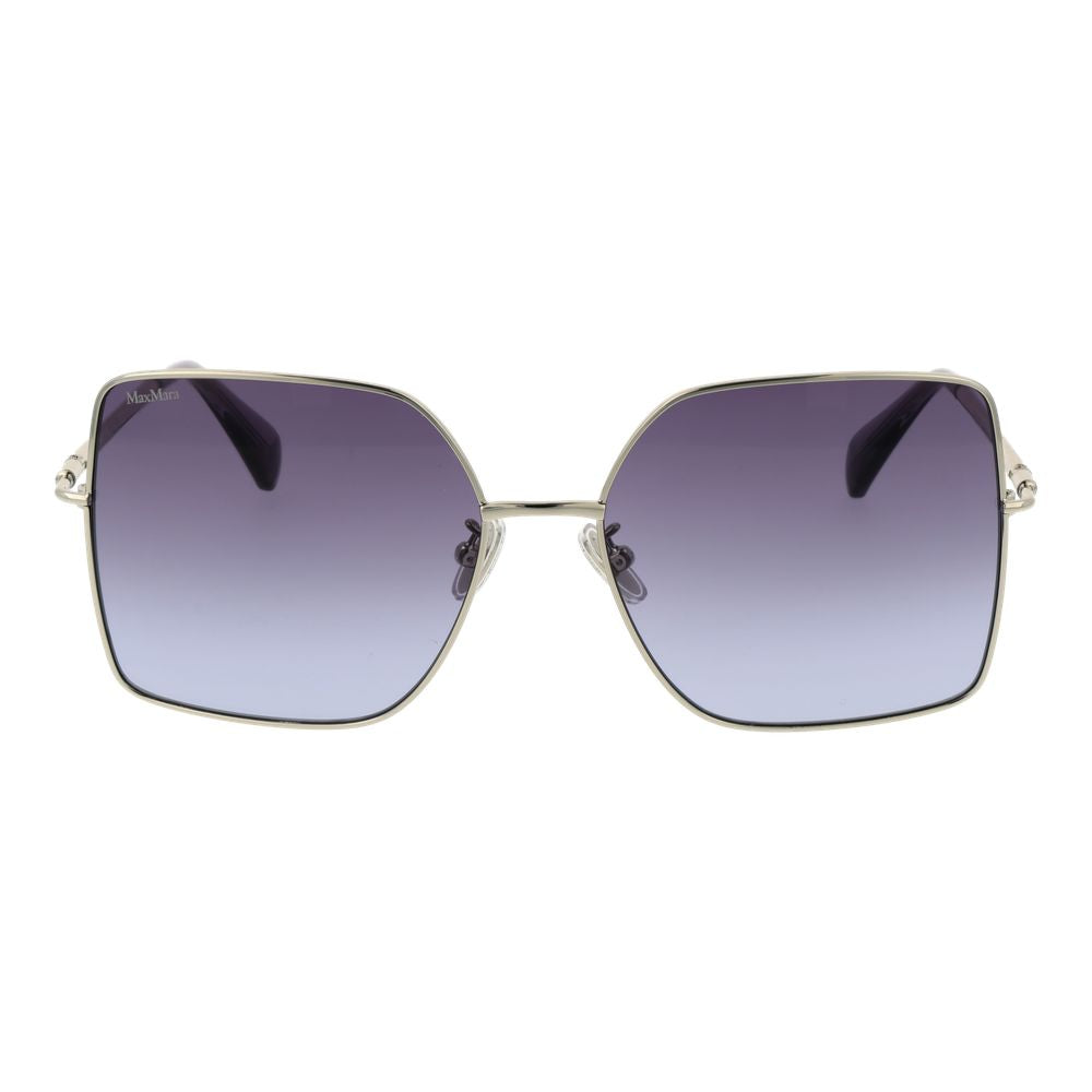 Max Mara Silver Metal Sunglasses - ClickThatClicks 