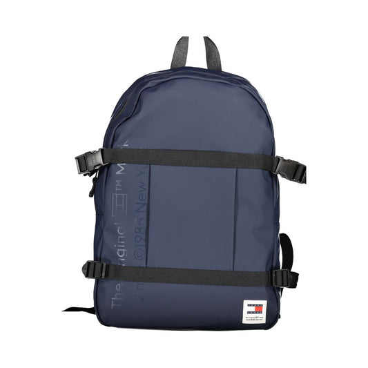 Tommy Hilfiger Blue Polyurethane Men Backpack - ClickThatClicks 