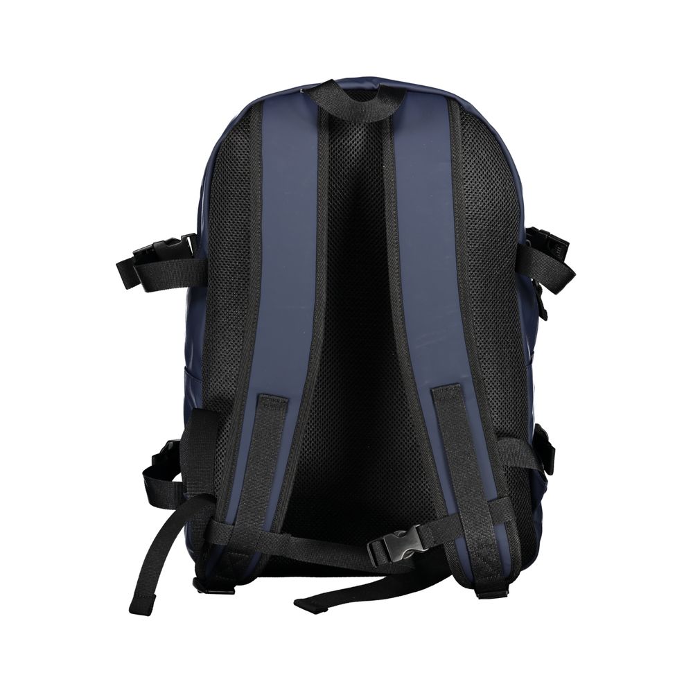 Tommy Hilfiger Blue Polyurethane Men Backpack - ClickThatClicks 