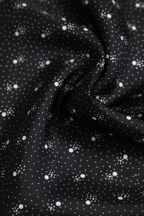 Dolce & Gabbana Black White Printed Square Men Foulard Scarf - ClickThatClicks 