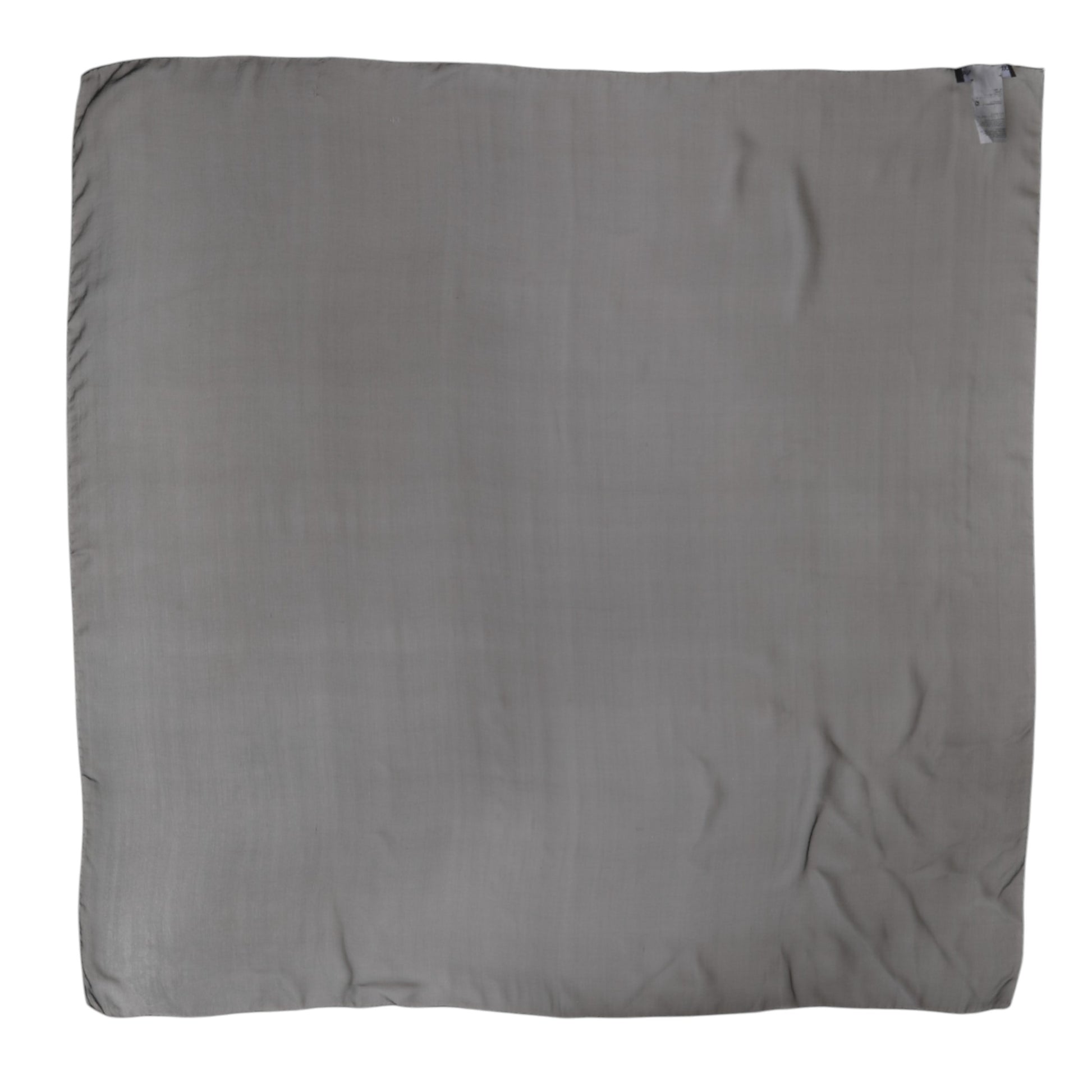 Dolce & Gabbana Gray Black Silk Square Women Foulard Scarf - ClickThatClicks 